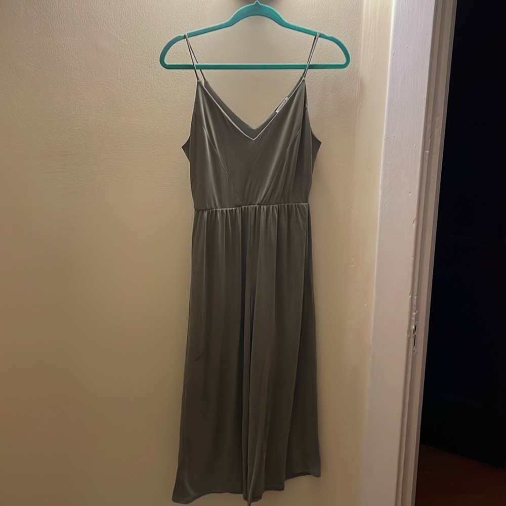 Spaghetti strap green spring/summer jumpsuit
